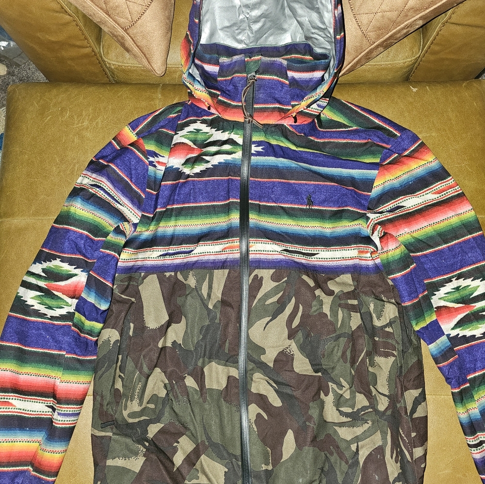 Polo Ralph Lauren Men's Serape Camo Hoodie Multi Sz Small RARE FIND! $80obo